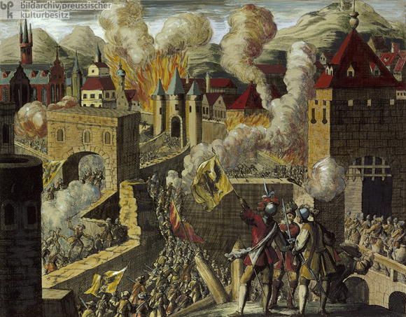 Die kaiserlichen Truppen unter Tilly stürmen Magdeburg (1631)